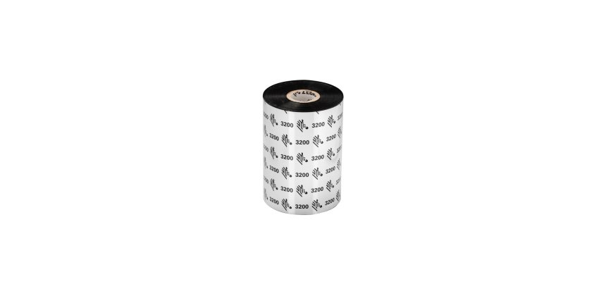 Zebra 3200 Wax/Resin cinta térmica 450 m Negro