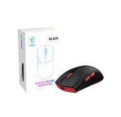 MSI Forge Gm340 Wireless Black mouse Gaming Ambidestro RF senza fili + Bluetooth Ottico 12000 DPI