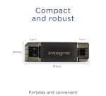 Integral INCRUSB3.0ACSDMSDA2 lecteur de carte mémoire USB 3.2 Gen 1 (3.1 Gen 1) Type-A/Type-C Noir