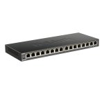 D-Link DGS-1016S Non-géré Gigabit Ethernet (10/100/1000) Noir
