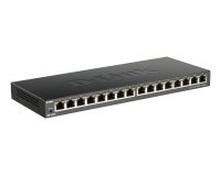 D-Link DGS-1016S Non-géré Gigabit Ethernet (10/100/1000) Noir