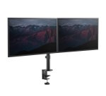 StarTech.com Support Double Écran - Support de Bureau pour Moniteurs VESA jusqu'à 32"(8kg) - Bras Articulé Ergonomique avec Pince - Réglable en Hauteur/Inclinaison/Rotation/Tourner