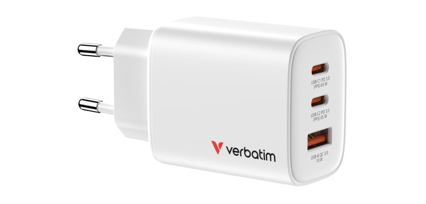 Verbatim 32353 chargeur d'appareils mobiles Universel Blanc Secteur Charge rapide Intérieure