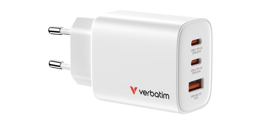 Verbatim 32353 chargeur d'appareils mobiles Universel Blanc Secteur Charge rapide Intérieure