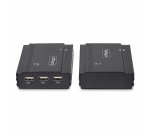 StarTech.com KVM Extender DisplayPort su fibra ottica, 4K 60Hz, kit di estensione, fino a 300m (multimodale) con moduli SFP+ preinstallati, 3x USB HID