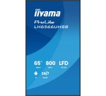 iiyama LH6566UHSB-B1AG Écran d'affichage dynamique Écran plat de signalisation numérique 165,1 cm (65") LCD Wifi 800 cd/m² 4K Ultra HD Noir Intégré dans le processeur Android 24/7