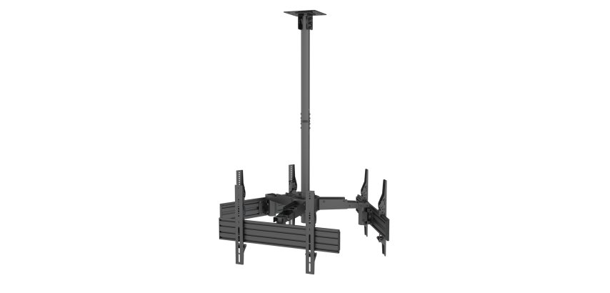 Equip Soporte de TV de triple pantalla para montaje en techo de 37"-65