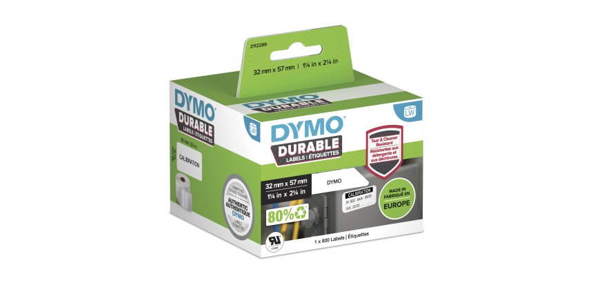 DYMO Durable Etiqueta para impresora autoadhesiva Blanco 57 x 32