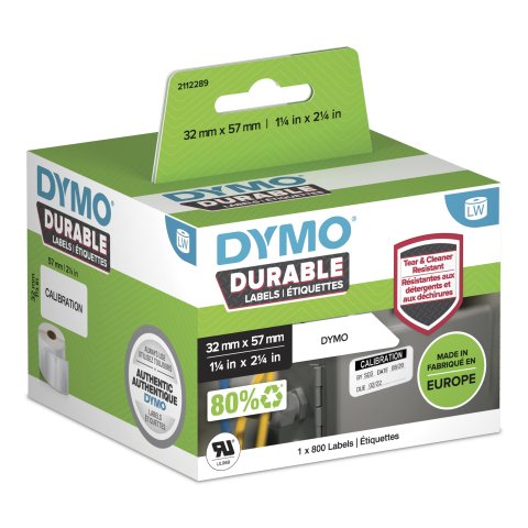 DYMO Durable Etiqueta para impresora autoadhesiva Blanco 57 x 32