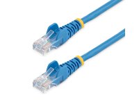 StarTech.com Câble réseau Cat5e UTP sans crochet de 2 m - Cordon Ethernet RJ45 anti-accroc - M/M - Bleu