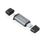 AISENS Lector De Tarjetas SD, Micro SD, MMC, Rs-MMC, MMC Micro, USB-A y USB-C, Gris