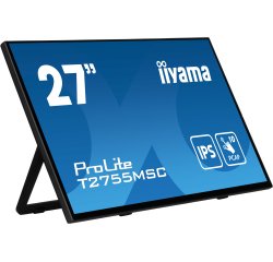 iiyama ProLite T2755MSC-B1 écran plat de PC 68,6 cm (27") 1920 x 1080 pixels Full HD LED Écran tactile Dessus de table Noir