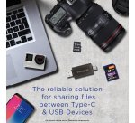 Integral INCRUSB3.0ACSDMSDA2 lecteur de carte mémoire USB 3.2 Gen 1 (3.1 Gen 1) Type-A/Type-C Noir