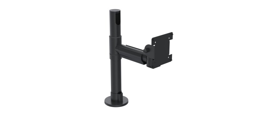 Ergonomic Solutions SpacePole POS SPV1104-FX-02 accessoire de système de paiement en point de vente Noir Métal 12 kg 75 x 75 mm 100 x 100 mm