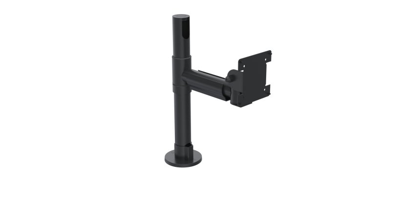 Ergonomic Solutions SpacePole POS SPV1104-FX-02 accessoire de système de paiement en point de vente Noir Métal 12 kg 75 x 75 mm 100 x 100 mm