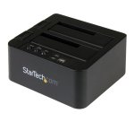 StarTech.com Duplicador Clonador Autónomo de Discos Duros o SSD SATA - Copiador de 2 Bahías - Base de Acoplamiento USB 3.1 (10Gbps) a Unidades SATA III de 2,5 o 3,5 Pulgadas