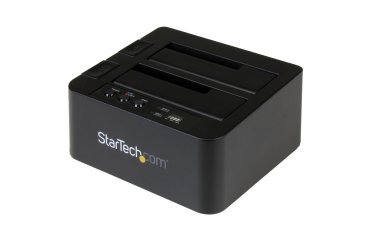 StarTech.com Duplicador Clonador Autónomo de Discos Duros o SSD SATA - Copiador de 2 Bahías - Base de Acoplamiento USB 3.1 (10Gbps) a Unidades SATA III de 2,5 o 3,5 Pulgadas