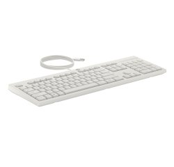 HP 225 Wired Mouse and KB G2 CWH Belgien - Englische Lokalisierung AZERTY - Maus - AZERTY Tastatur Maus enthalten Büro USB Weiß