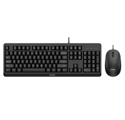 Philips 2000 series SPT6207BL/34 keyboard Mouse included Universal USB QWERTY English Black