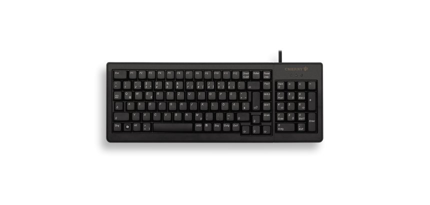 CHERRY XS G84-5200 COMPACT KEYBOARD, Clavier filaire miniature, USB/PS2, noir, AZERTY - FR