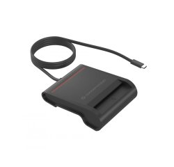 Conceptronic SCR01BC lector de tarjeta inteligente Interior USB USB Tipo C Negro