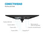 Monitor de videoconferencia HP E24mv G4 pantalla para PC 60,5 cm (23.8") 1920 x 1080 Pixeles Full HD Negro, Plata