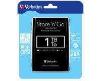 Verbatim Store 'n' Go USB 3.0 Portable Hard Drive 1TB Black