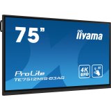 iiyama TE7512MIS-B3AG Écran d'affichage dynamique En forme de kiosk 190,5 cm (75") LCD Wifi 400 cd/m² 4K Ultra HD Noir Écran tactile Intégré dans le processeur Android 11 24/7