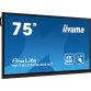 iiyama TE7512MIS-B3AG Écran d'affichage dynamique En forme de kiosk 190,5 cm (75") LCD Wifi 400 cd/m² 4K Ultra HD Noir Écran tactile Intégré dans le processeur Android 11 24/7
