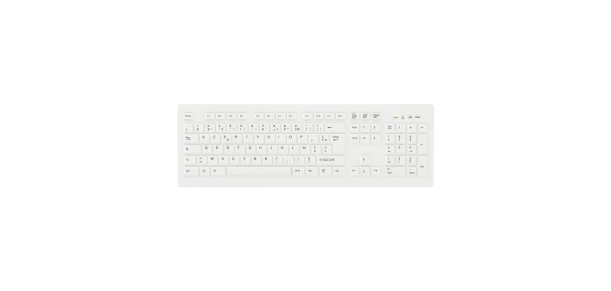 Contour Design Active Key Contour ClassicClean Clavier Médical Housse Amovible Full-Size Sans Fil Blanc C8100