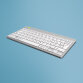 R-Go Tools Teclado ergonómico R-Go Compact Break, teclado compacto con software de pausa, QWERTY (ES), bluetooth, blanco