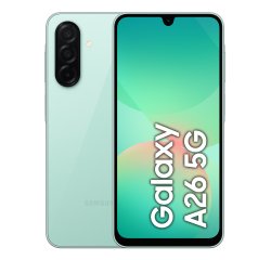 Samsung Galaxy A26 5G, Smartphone con Funzioni intelligenti, Display Super AMOLED 6.7”, 8GB RAM, 256GB, Batteria 5.000 mAh, memoria espandibile, Mint