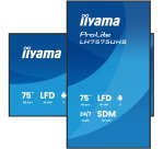 iiyama LH7575UHS-B2AG Écran d'affichage dynamique Écran plat de signalisation numérique 190,5 cm (75") LCD Wifi 500 cd/m² 4K Ultra HD Noir Intégré dans le processeur Android 11 24/7