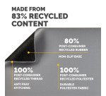 Fellowes Breyta - Desk mat: 80 x 40 cm - rubber - gray