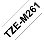 Brother TZE-M261 Casete de cinta laminada mate original Negro sobre blanco, 36 mm x 8 m