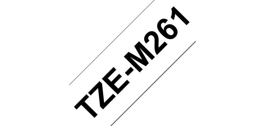 Brother TZE-M261 Casete de cinta laminada mate original Negro sobre blanco, 36 mm x 8 m