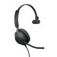 Jabra Evolve2 40 SE Casque Avec fil Arceau Bureau/Centre d'appels USB Type-C / USB Type-A Noir