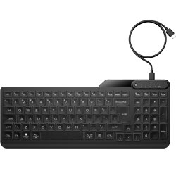 HP Teclado con cable retroiluminado multidispositivo 405