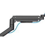 Equip Soporte de escritorio para monitor de 17«-49», negro
