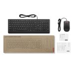 Lenovo Essential Wired Combo (ES 172) teclado Ratón incluido Universal USB Español Negro