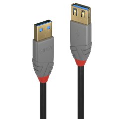 Lindy 36763 cavo USB USB 3.2 Gen 1 (3.1 Gen 1) 3 m USB A 5 Gbit/s Nero