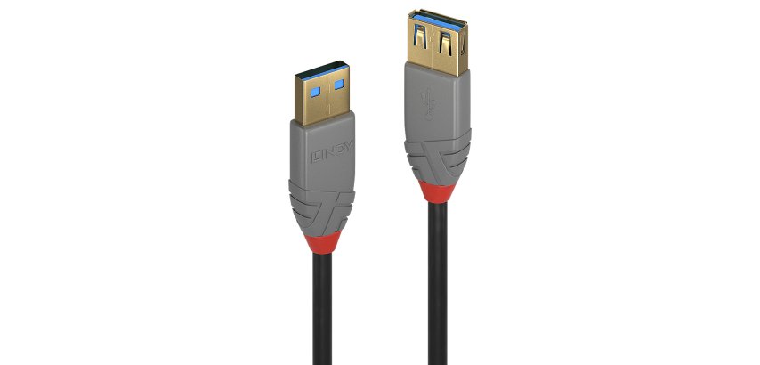 Lindy 36760 cavo USB USB 3.2 Gen 1 (3.1 Gen 1) 0,5 m USB A 5 Gbit/s Nero