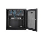 StarTech.com Armadio Rack 19" 12U a Muro - Server Rack 19 pollici a 4 montanti con cerniere - Rack Dati Ventilato con Ripiano 1U e Pannelli Laterali Rimovibili per apparecchiature dati/AV/elettroniche/informatiche