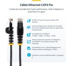 StarTech.com Câble réseau Ethernet RJ45 Cat6 de 1,5 m - Bleu