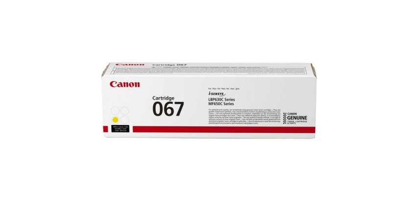Canon 067 cartuccia toner 1 pz Originale Giallo