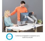 Fellowes Eppa 9683301 support d'écran plat pour bureau 101,6 cm (40") Argent