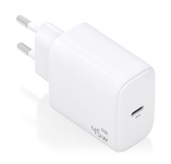 AISENS Cargador GaN 45W, 1xUSB-C PD3.0, Blanco