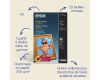Epson Papier photo A3 brillant 200 g/m2, 20 feuilles
