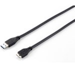 Equip 128397 Cavo da USB 3.0 A a Micro-B, M/M, 1,8 m, 5Gbps, nero