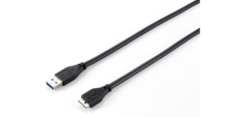 Equip 128397 Cavo da USB 3.0 A a Micro-B, M/M, 1,8 m, 5Gbps, nero